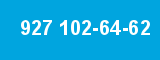927 102-64-62 927 102-64-62